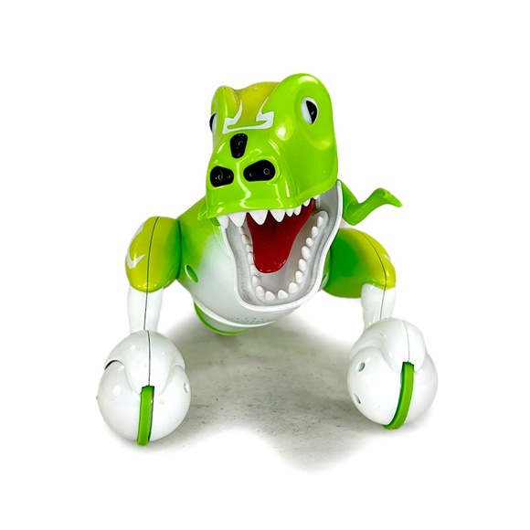 Zoomer Green Dino Rolling Interactive Toy - Picture 3 of 9
